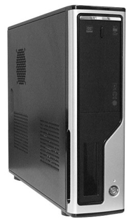 skříň Redstar LP-01 MINI ATX černo-stříbrná