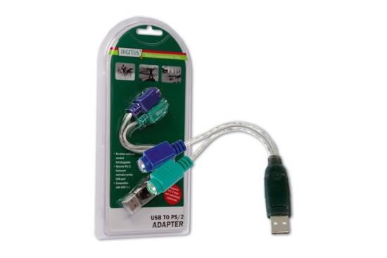 redukce Digitus USB->2xPS/2 (klávesnice, myš)