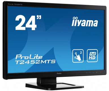 24" LCD iiyama T2452MTS-B4, repro, DVI, černý